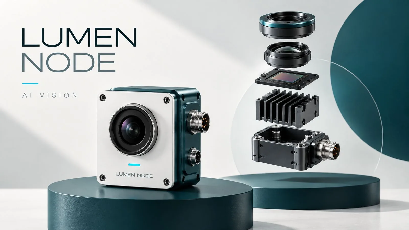 LUMEN NODE 相机镜头与机身结构爆炸分解图