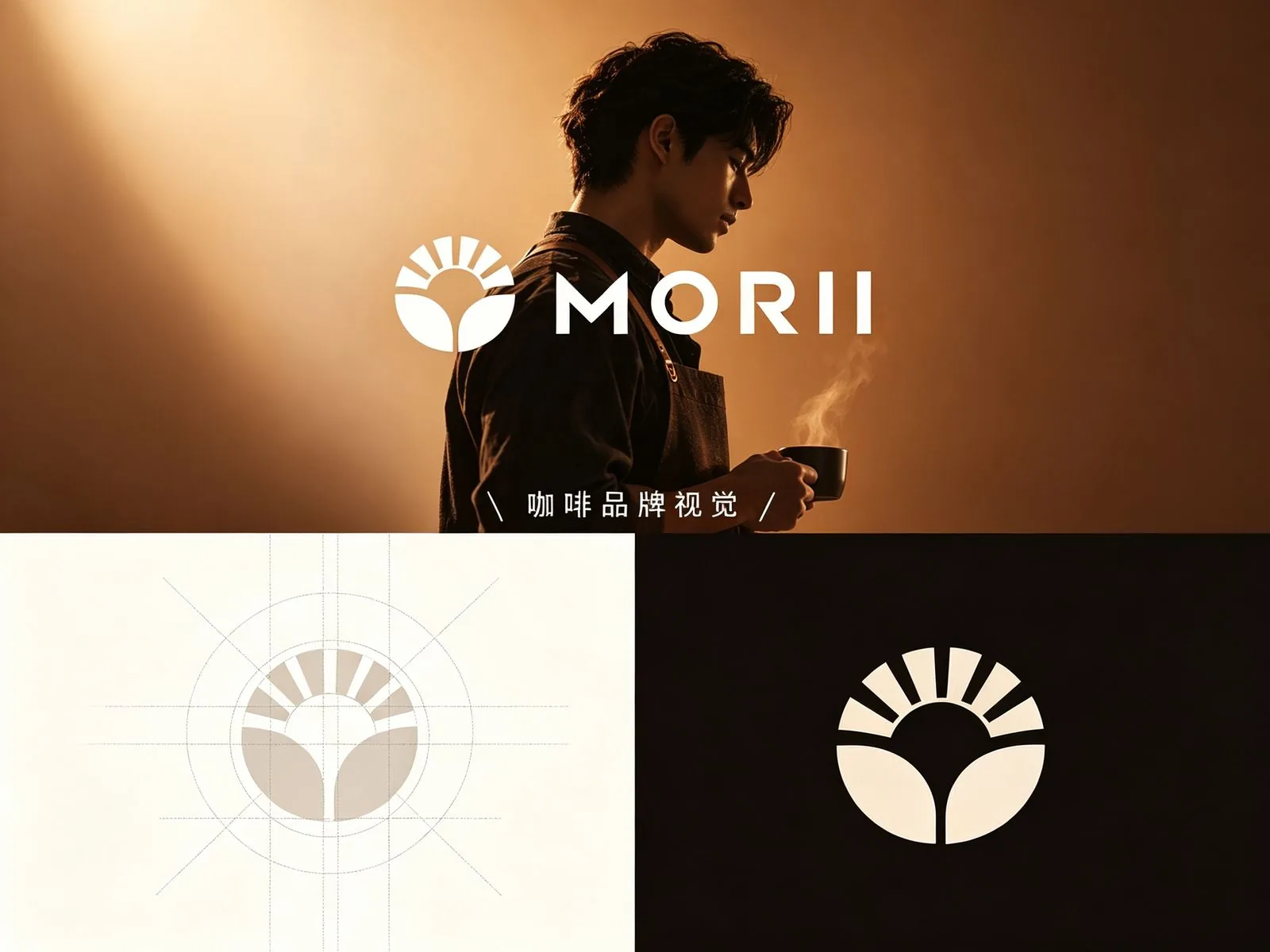 MORII 品牌主视觉与标志网格（项目主图）