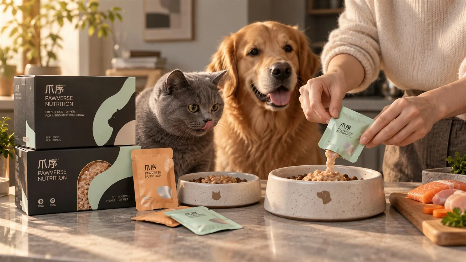 PAWVERSE 爪序·家庭喂食生活方式场景