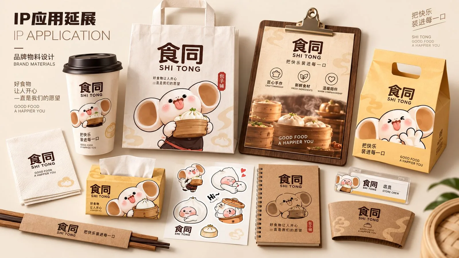 食同 IP 应用延展品牌物料