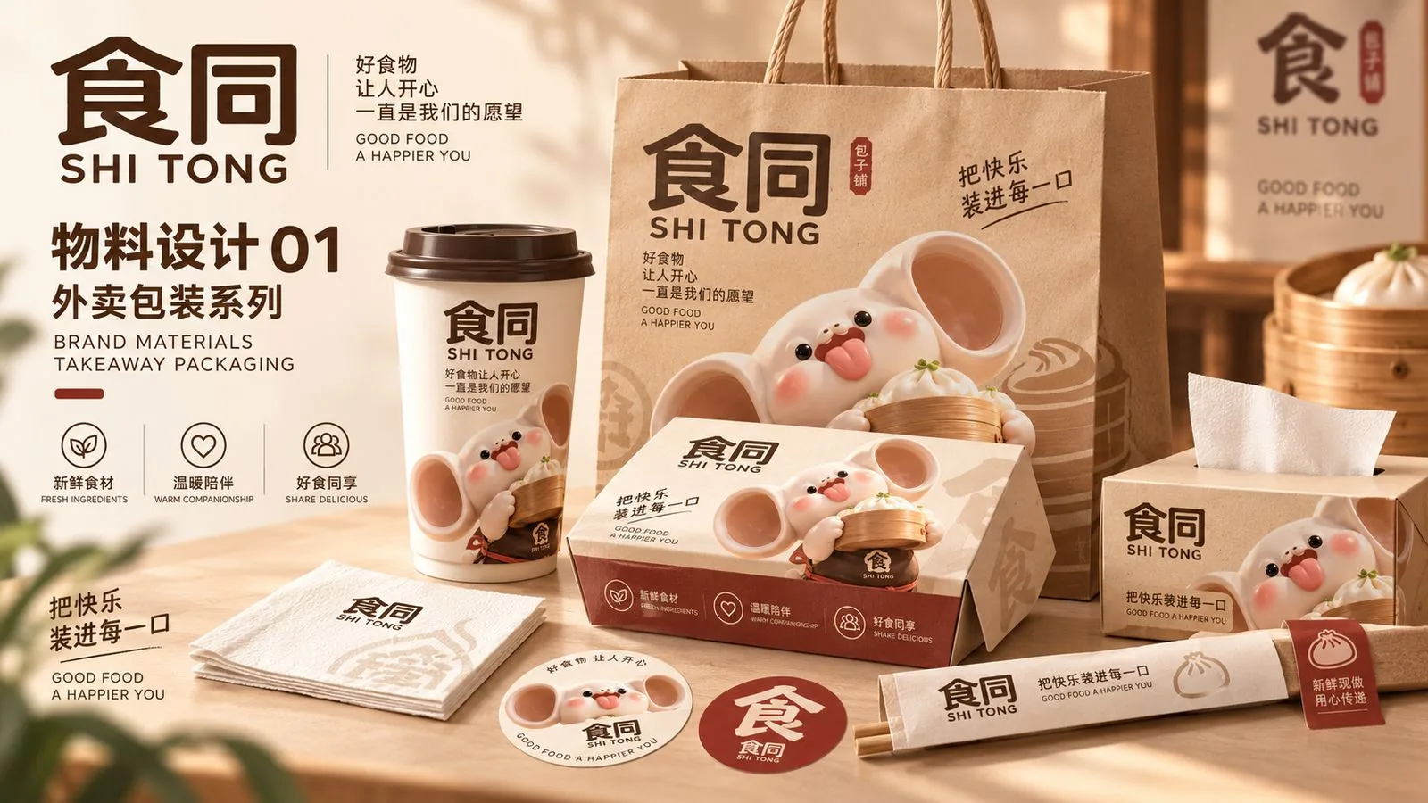 食同 外卖包装系列物料