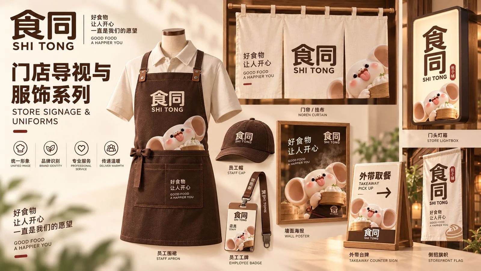 食同 门店导视与服饰系列