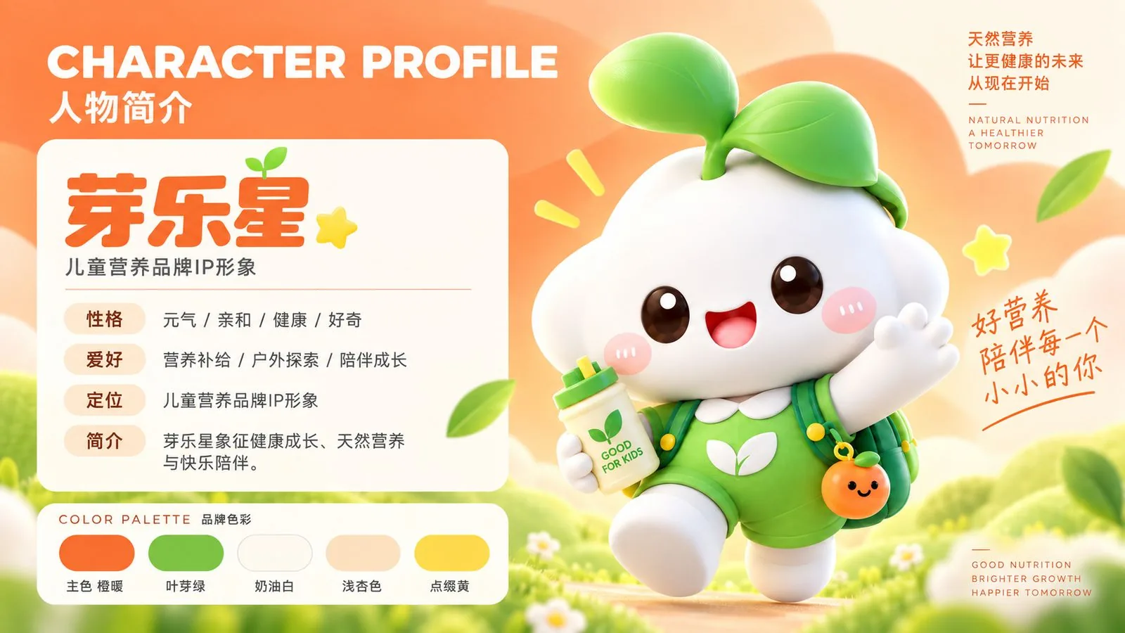 芽乐星 儿童营养品牌 IP 人物简介