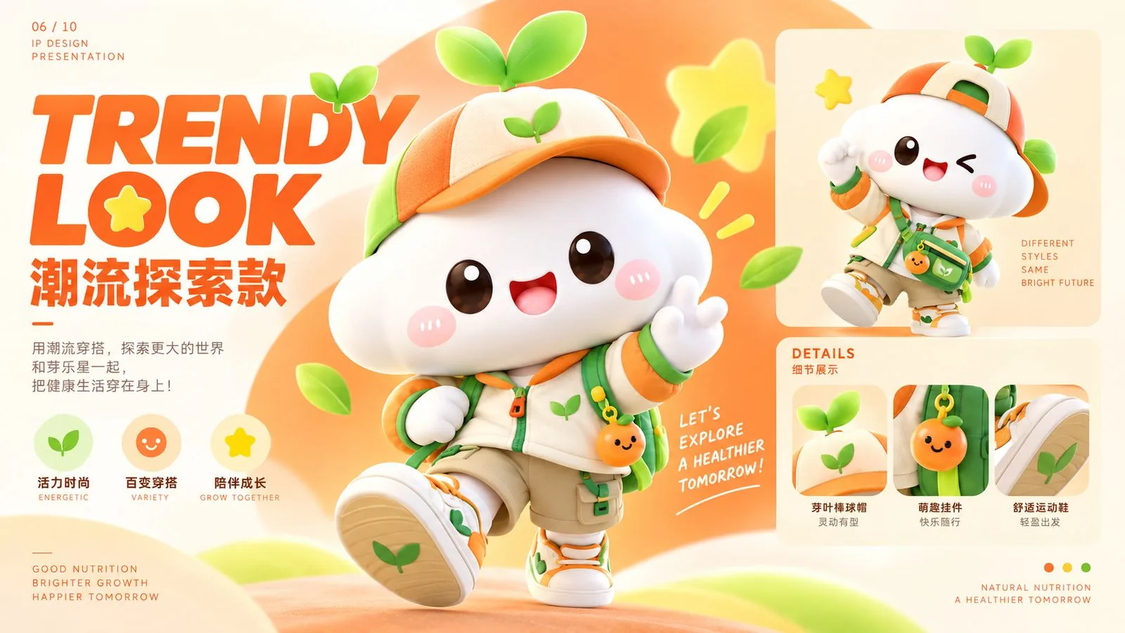 芽乐星 IP 潮流探索款造型