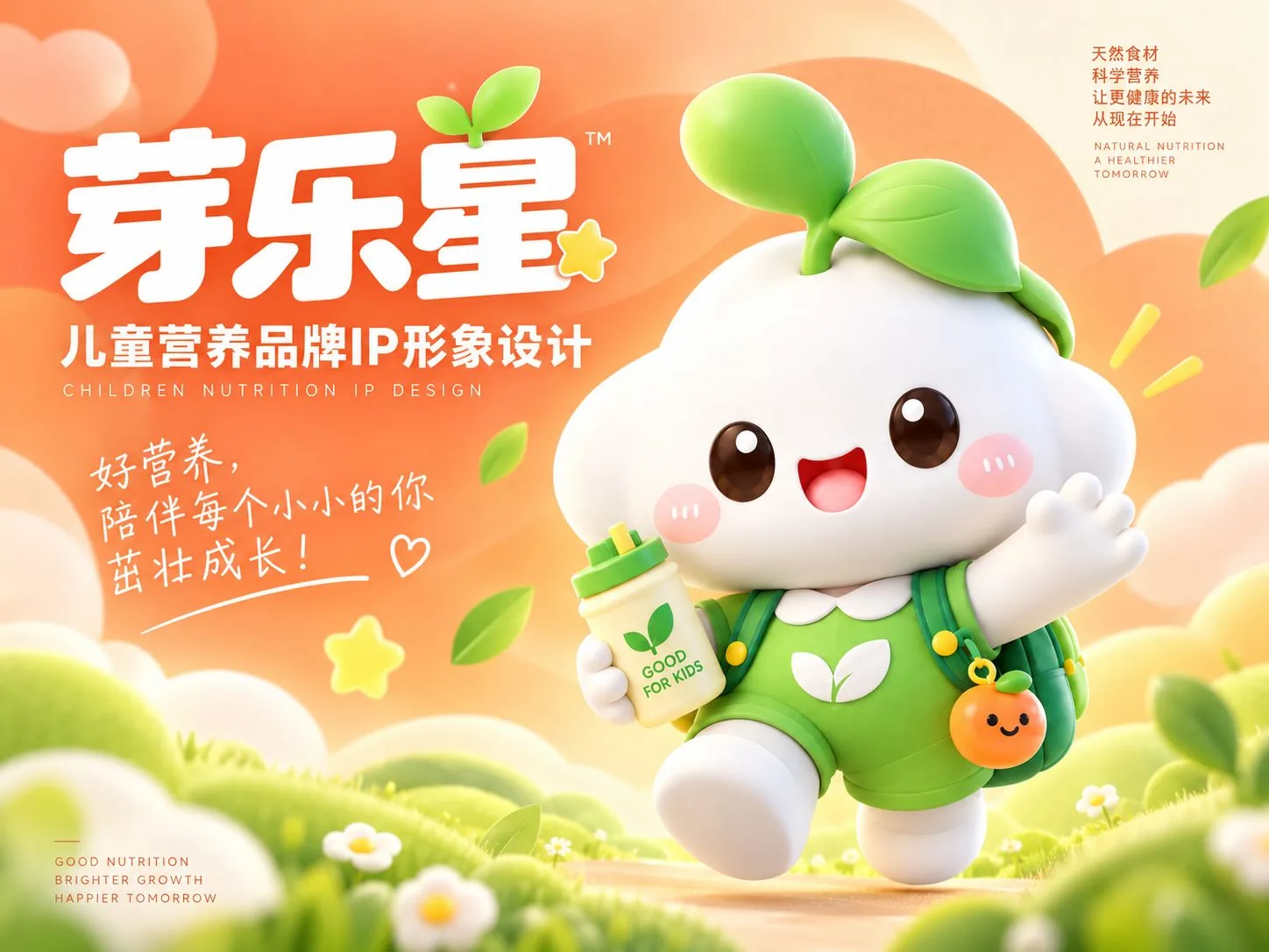 芽乐星 儿童营养品牌 IP 主视觉